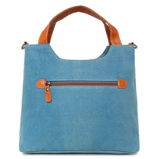 Sixtease Up-cycled Canvas Handbag: Sustainable Chic, Urban Sophistication, Perfect for Effortless Everyday Style! - (SB-4024)