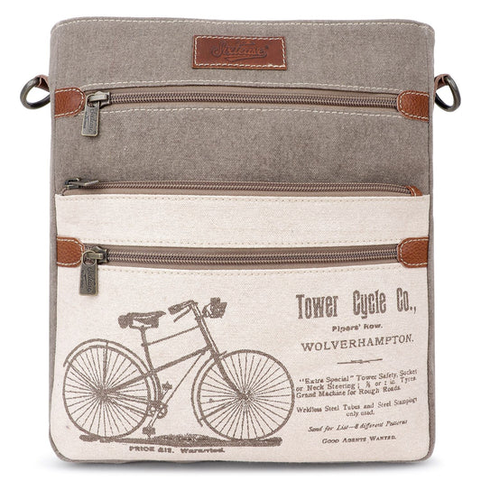 Sixtease Up-cycled Canvas Shoulder Bag: Elevate Your Everyday Carry with Sustainable Style and Eco-Friendly Flair! - (SB-5162)