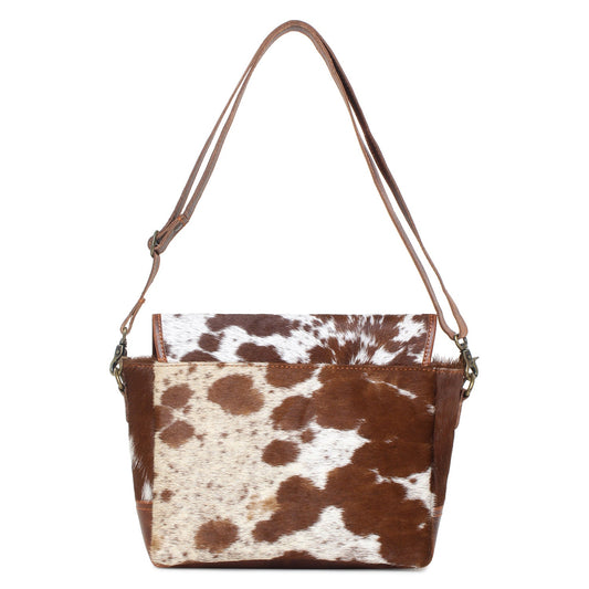 Pozitive/Wax Toronto Leather & Hairon Small Crossbody Bag by Sixtease - Urban Adventure in Style!- (SB-2065-A)