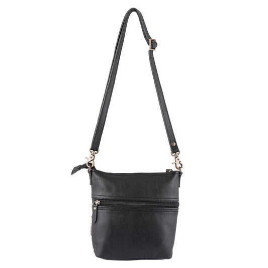 Python Leather & Hairon Small Crossbody Bag by Sixtease - Exude Urban Elegance with Every Step! - (SB-2517)