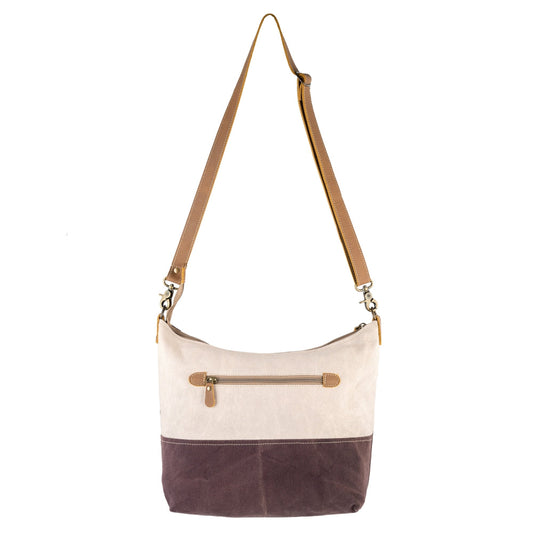 Sixtease Souffle Up-cycled Canvas Shoulder Bag: Delight Your Style with a Touch of Sustainable Sophistication, Where Elegance Meets Eco-Friendly Craftsmanship! - (SB-3128)