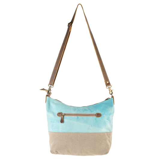 Sixtease Scorpius Up-cycled Canvas Shoulder Bag: Navigate Your Style with Sustainable Confidence, Where Urban Edge Meets Eco-Friendly Appeal! - (SB-3130)