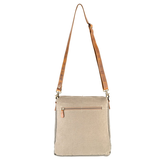 Sixtease Miranda Up-cycled Canvas Shoulder Bag: Unveil Effortless Elegance with Sustainable Flair, Where Every Carry Tells a Stylish Tale! - (SB-3146)