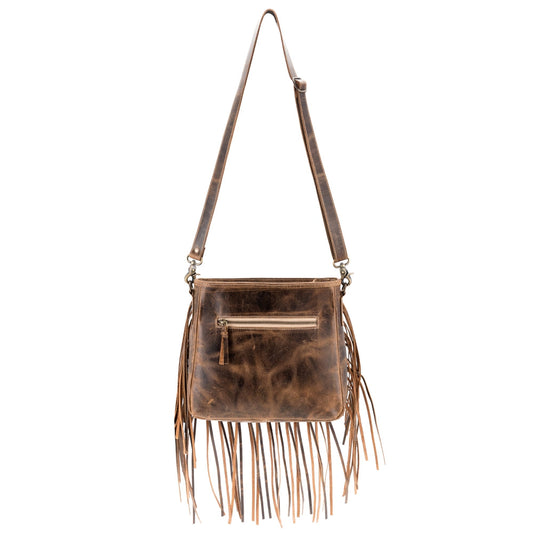 Deer Leather & Hairon Shoulder Bag by Sixtease - Nature's Elegance: Embrace Wilderness with Timeless Style! - (SB-3416)