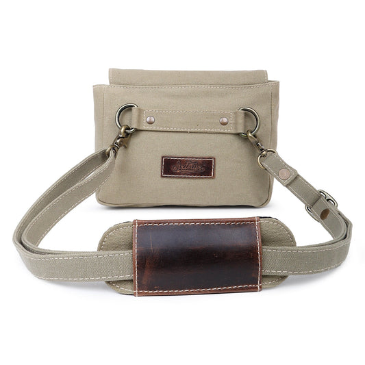 Sixtease Up-cycled Canvas Fanny Pack: Urban Chic, Sustainable Style, Perfect for Effortless Adventures and On-the-Go Essentials! - (SB-4006)