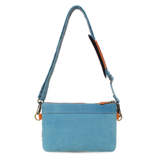 Sixtease Up-cycled Canvas Small and Crossbody Bag: Compact Convenience Meets Sustainable Style for On-the-Go Adventures!- (SB-4020)