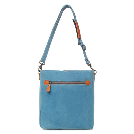 Sixtease Up-cycled Canvas Shoulder Bag: Elevate Your Everyday Carry with Sustainable Style and Eco-Friendly Flair! - (SB-4021)