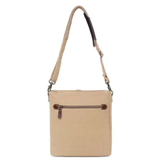 Sixtease Up-cycled Canvas Shoulder Bag: Elevate Your Everyday Carry with Sustainable Style and Eco-Friendly Flair! - (SB-4059)