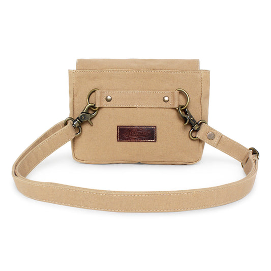 Sixtease Up-cycled Canvas Fanny Pack: Urban Chic, Sustainable Style, Perfect for Effortless Adventures and On-the-Go Essentials! - (SB-4063)