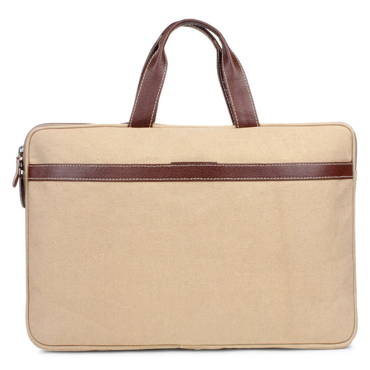 Sixtease Up-cycled Canvas Laptop Sleeve: Stylish Protection for Your Tech Essentials with Eco-Conscious Flair! - (SB-4070)