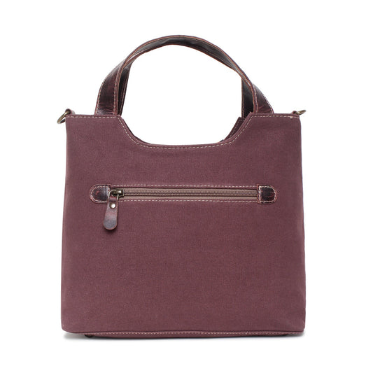 Sixtease Up-cycled Canvas Handbag: Sustainable Chic, Urban Sophistication, Perfect for Effortless Everyday Style! - (SB-4081)