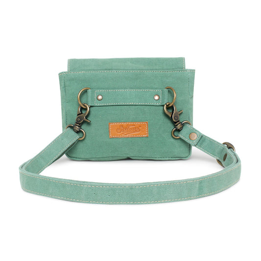 Sixtease Up-cycled Canvas Fanny Pack: Urban Chic, Sustainable Style, Perfect for Effortless Adventures and On-the-Go Essentials! - (SB-4101)