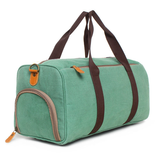 Sixtease Up-cycled Canvas Duffle Bag: Sustainable Style, Urban Adventure, Perfect for Eco-Conscious Explorers and Trendsetting Travelers! - (SB-4111)