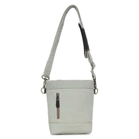 Sixtease Up-cycled Canvas Small and Crossbody Bag: Compact Convenience Meets Sustainable Style for On-the-Go Adventures!- (SB-4136)