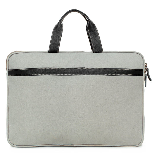 Sixtease Up-cycled Canvas Laptop Sleeve: Stylish Protection for Your Tech Essentials with Eco-Conscious Flair!- (SB-4146)