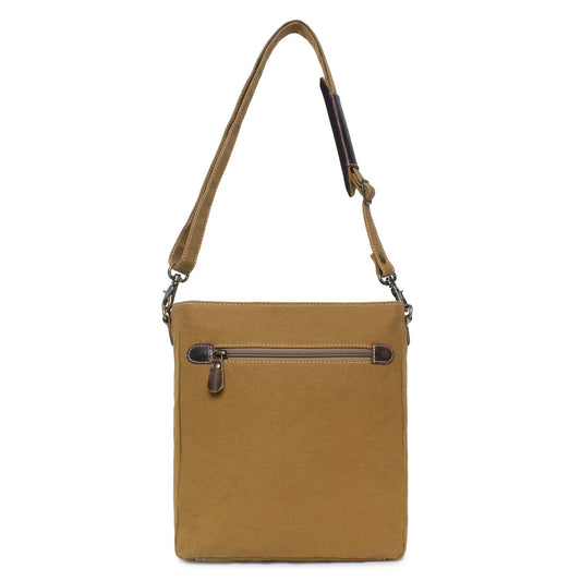 Sixtease Up-cycled Canvas Shoulder Bag: Elevate Your Everyday Carry with Sustainable Style and Eco-Friendly Flair! - (SB-4154)