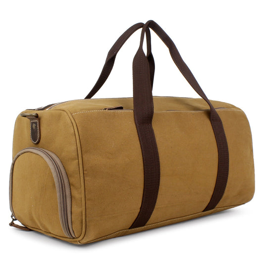 Sixtease Upcycled Canvas Duffle Bag: Your Stylish, Sustainable, Spacious Travel Companion!- (SB-4168)