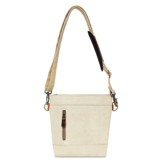 Sixtease Up-cycled Canvas Small and Crossbody Bag: Compact Convenience Meets Sustainable Style for On-the-Go Adventures!- (SB-4174)