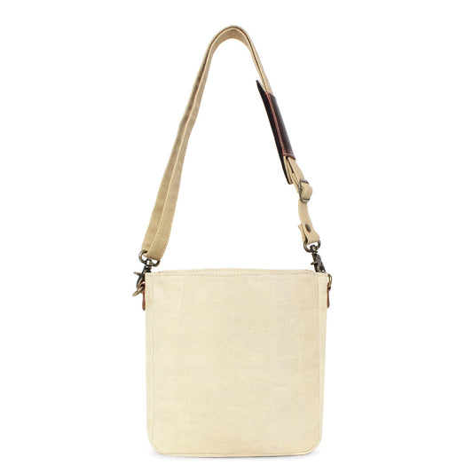 Sixtease Up-cycled Canvas Shoulder Bag: Elevate Your Everyday Carry with Sustainable Style and Eco-Friendly Flair! - (SB-4175)