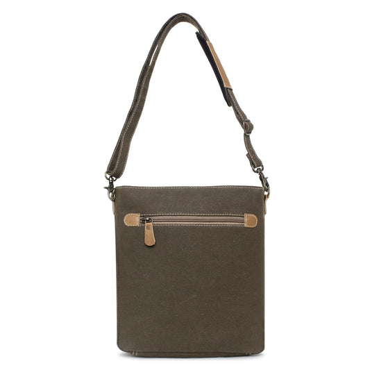 Sixtease Up-cycled Canvas Shoulder Bag: Elevate Your Everyday Carry with Sustainable Style and Eco-Friendly Flair! - (SB-4211)