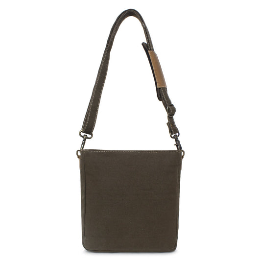 Sixtease Up-cycled Canvas Shoulder Bag: Elevate Your Everyday Carry with Sustainable Style and Eco-Friendly Flair! - (SB-4213)