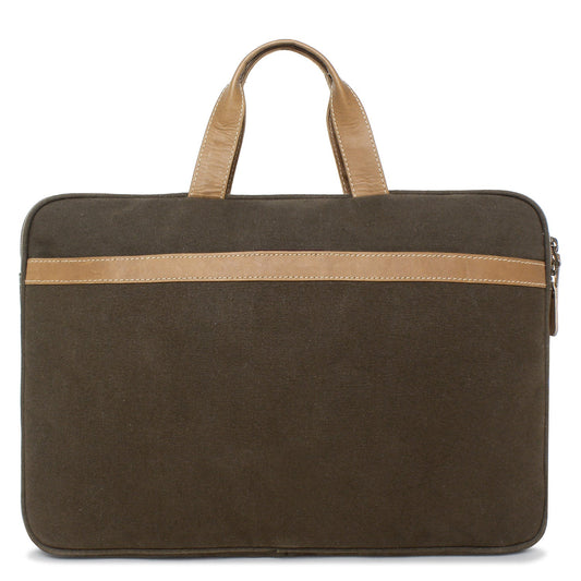 Sixtease Up-cycled Canvas Laptop Sleeve: Stylish Protection for Your Tech Essentials with Eco-Conscious Flair! - (SB-4222)