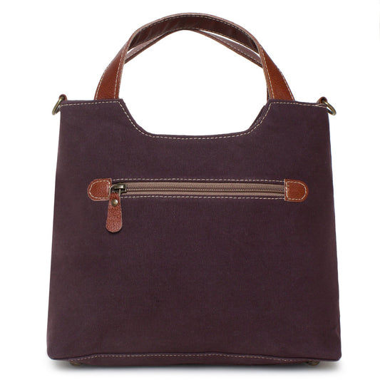 Sixtease Up-cycled Canvas Handbag: Sustainable Chic, Urban Sophistication, Perfect for Effortless Everyday Style! - (SB-4233)