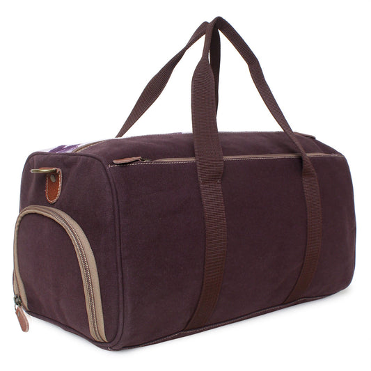 Sixtease Upcycled Canvas Duffle Bag: Your Stylish, Sustainable, Spacious Travel Companion! - (SB-4244)