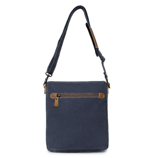 Sixtease Up-cycled Canvas Shoulder Bag: Elevate Your Everyday Carry with Sustainable Style and Eco-Friendly Flair! - (SB-4249)