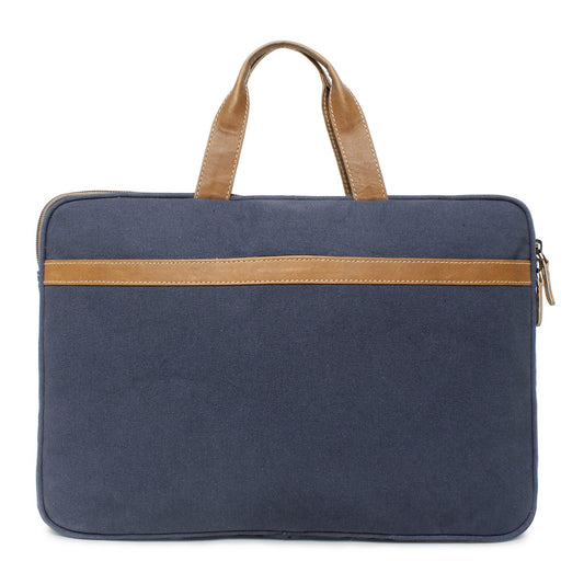 Sixtease Up-cycled Canvas Laptop Sleeve: Stylish Protection for Your Tech Essentials with Eco-Conscious Flair! - (SB-4260)