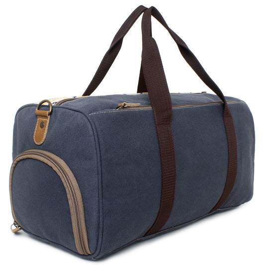 Sixtease Up-cycled Canvas Duffle Bag: Travel in Sustainable Style, Where Adventure Meets Eco-Friendly Elegance! - (SB-4263)