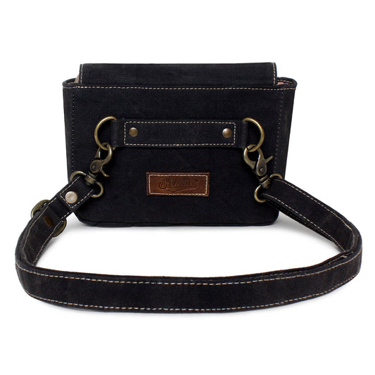 Sixtease Up-cycled Canvas Fanny Pack: Urban Chic, Sustainable Style, Perfect for Effortless Adventures and On-the-Go Essentials! - (SB-4272)