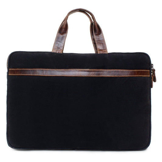 Sixtease Up-cycled Canvas Laptop Sleeve: Stylish Protection for Your Tech Essentials with Eco-Conscious Flair! - (SB-4279)