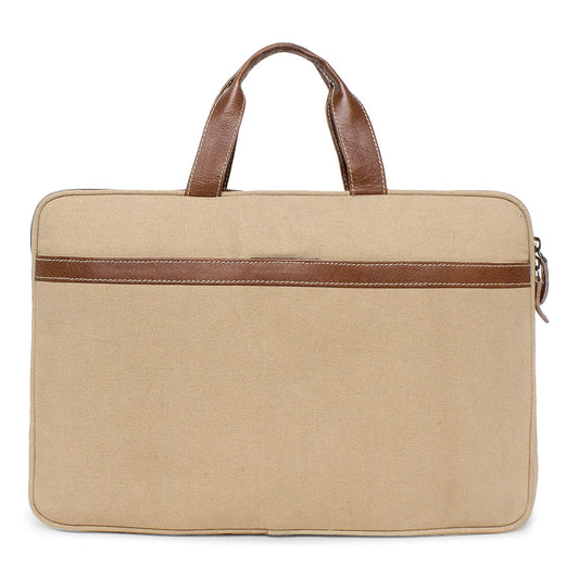 Sixtease Up-cycled Canvas Laptop Sleeve: Stylish Protection for Your Tech Essentials with Eco-Conscious Flair! - (SB-4298)