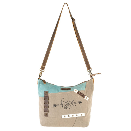 Sixtease Scorpius Up-cycled Canvas Shoulder Bag: Navigate Your Style with Sustainable Confidence, Where Urban Edge Meets Eco-Friendly Appeal! - (SB-3130)