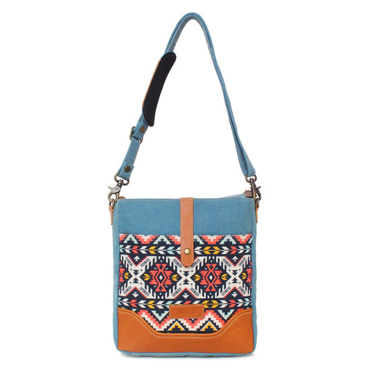 Sixtease Up-cycled Canvas Shoulder Bag: Elevate Your Everyday Carry with Sustainable Style and Eco-Friendly Flair! - (SB-4021)