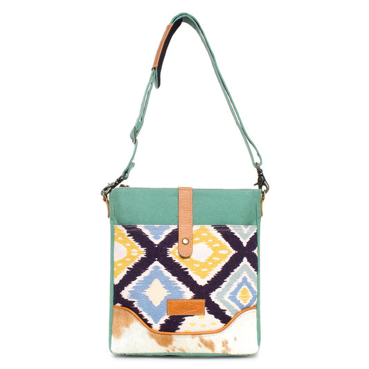 Sixtease Up-cycled Canvas Shoulder Bag: Elevate Your Everyday Carry with Sustainable Style and Eco-Friendly Flair! - (SB-4097)