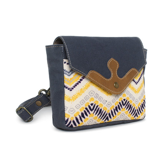 Sixtease Up-cycled Canvas Fanny Pack: Urban Chic, Sustainable Style, Perfect for Effortless Adventures and On-the-Go Essentials! - (SB-4253)