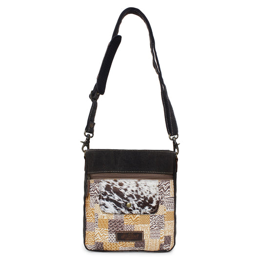 Sixtease Up-cycled Canvas Shoulder Bag: Elevate Your Everyday Carry with Sustainable Style and Eco-Friendly Flair! - (SB-4270)