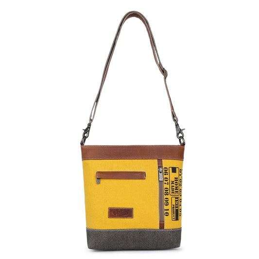 Sixtease Up-cycled Canvas Shoulder Bag: Elevate Your Everyday Carry with Sustainable Style and Eco-Friendly Flair! - (SB-5047)