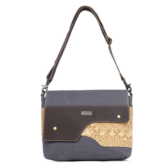 Sixtease Up-cycled Canvas Shoulder Bag: Elevate Your Everyday Carry with Sustainable Style and Eco-Friendly Flair! - (SB-5122)