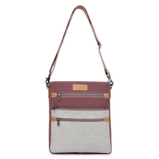 Sixtease Up-cycled Canvas Shoulder Bag: Elevate Your Everyday Carry with Sustainable Style and Eco-Friendly Flair! - (SB-5161)