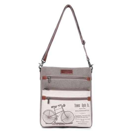 Sixtease Up-cycled Canvas Shoulder Bag: Elevate Your Everyday Carry with Sustainable Style and Eco-Friendly Flair! - (SB-5162)