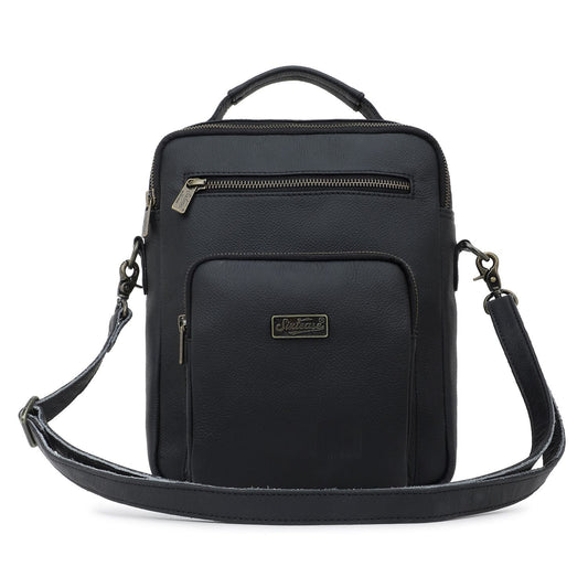 Sixtease Leather Messenger Bag: Classic Style Meets Modern Functionality for Effortless Everyday Elegance and Organization - (SB-6134)